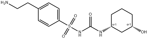 Benzenesulfonamide, 4-(2-aminoethyl)-N-[[[(1R,3S)-3-hydroxycyclohexyl]amino]carbonyl]-, rel-