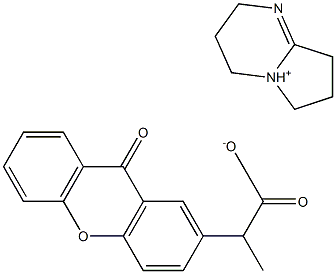 2-(9-氧代占吨-2-基)丙酸1,5-二氮杂二环[4.3.0]壬-5-烯盐