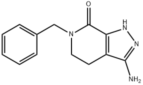 7H-Pyrazolo[3,4-c]pyridin-7-one, 3-amino-1,4,5,6-tetrahydro-6-(phenylmethyl)-