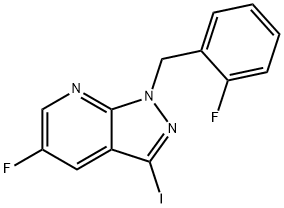 5-Fluoro-1-(2-fluorobenzyl)-3-iodo-1H-pyrazolo[3,4-b]pyridine