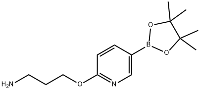 3-{[5-(tetramethyl-1,3,2-dioxaborolan-2-yl)pyridin-2-yl]oxy}propan-1-amine
