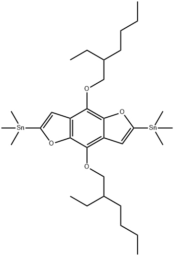 (4,8-双-(2-乙基己氧基)-2,6-双(三甲基锡基)苯并[1,2-B