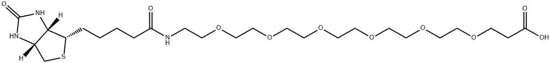 23-oxo-27-((3aS,4S,6aR)-2-oxohexahydro-1H-thieno[3,4-d]imidazol-4-yl)-4,7,10,13,16,19-hexaoxa-22-azaheptacosanoicacid