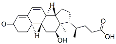 (4R)-4-[(8R,9S,10R,12S,13R,14S,17R)-12-hydroxy-10,13-dimethyl-3-oxo-1,2,8,9,11,12,14,15,16,17-decahydrocyclopenta[a]phenanthren-17-yl]pentanoic acid