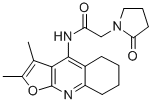 1-Pyrrolidineacetamide,2-oxo-N-(5,6,7,8-tetrahydro-2,3-dimethylfuro[2,3-b]quinolin-4-yl)-