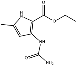 1H-Pyrrole-2-carboxylic acid, 3-[(aminocarbonyl)amino]-5-methyl-, ethyl ester
