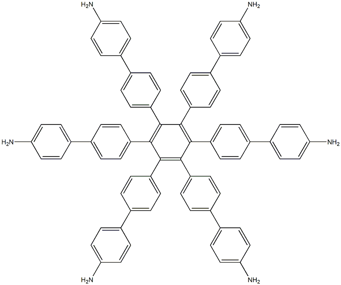 1,2,3,4,5,6-hexa(4-aminobiphenyl)benzene