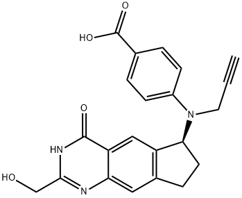 4-[[2-(hydroxymethyl)-4-oxo-3,6,7,8-tetrahydrocyclopenta[g]quinazolin-6-yl]-prop-2-ynylamino]benzoic acid