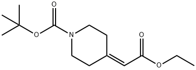 4-(2-乙氧基-2-氧代亚乙基)哌啶-1-甲酸叔丁酯