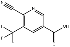 3-Pyridinecarboxylic acid, 6-cyano-5-(trifluoromethyl)-