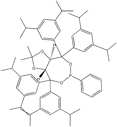 (3AR,8AR)-(-)-4,4,8,8-四(3,5-二异丙基苯)四氢-2,2-二甲基-6-苯基-1,3-间二氧杂环戊烯并[4,5-E]二氧膦