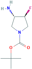 rel-(3R,4R)-3-氨基-4-氟吡咯烷-1-羧酸叔丁酯