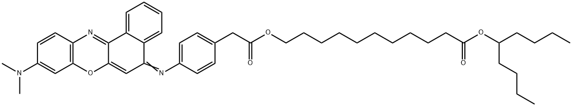 9-二甲氨基-5-[4-(16-丁基-2,14-二氧代-3,15-二氧杂二十烷基)苯基亚氨基]苯并[A]吩嗪