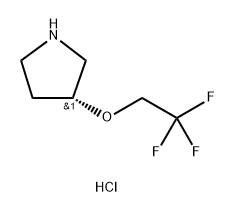 Pyrrolidine, 3-(2,2,2-trifluoroethoxy)-, hydrochloride (1:1), (3R)-