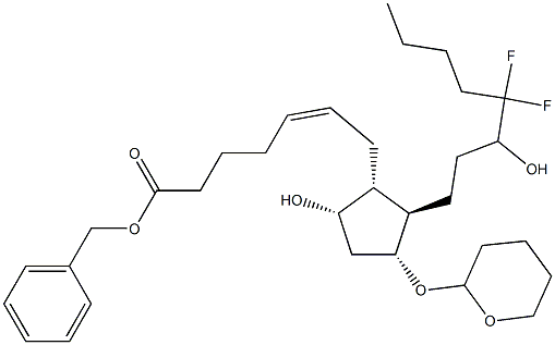 (Z)-7-[(1R,2R,3R,5S)-2-(4,4-二氟-3-羟辛基)-5-羟基-3-[(四氢-2H-吡喃-2-基)氧基]环戊基]-5-庚酸苄酯