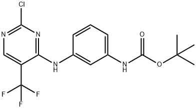 tert-butyl N-(3-{[2-chloro-5-(trifluoromethyl)pyrimidin-4-yl]amino}phenyl)carbamate