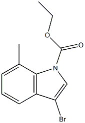 3-溴-7-甲基吲哚-1-甲酸乙酯