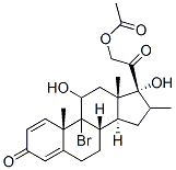 9-Bromo-11β,17,21-trihydroxy-16α-methyl-pregna-1,4-diene-3,20-dione 21-Acetate