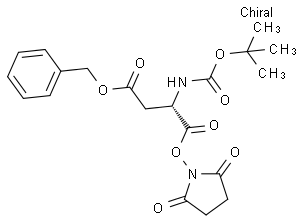 N-叔丁氧羰基-L-天冬氨酸 4-苄酯 1-(N-羟基丁二酰亚胺)酯