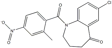 7-chloro-1-(2-Methyl-4-nitrobenzoyl)-3,4-dihydro-1H-benzo[b]azepin-5(2H)-one
