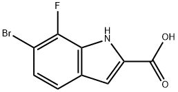 1H-Indole-2-carboxylic acid, 6-bromo-7-fluoro-