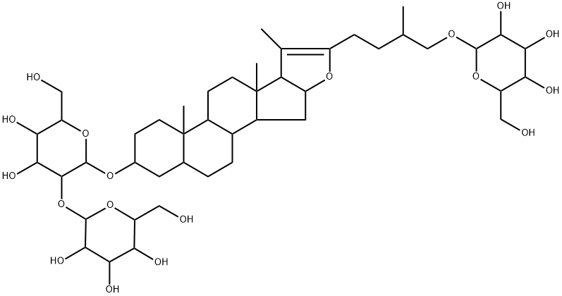 (8xi,9xi,14xi)-26-(beta-D-glucopyranosyloxy)furost-20(22)-en-3-yl 2-O-beta-D-glucopyranosyl-beta-D-galactopyranoside