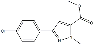 3-(4-氯苯基)-1-甲基-1H-吡唑-5-羧酸甲酯
