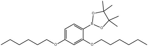 2-[2,4-bis(hexyloxy)phenyl]-4,4,5,5-tetramethyl-1,3,2-dioxaborolane