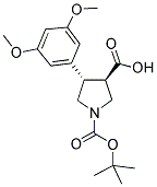 BOC-(TRANS)-4-(3,5-DIMETHOXY-PHENYL)-PYRROLIDINE-3-CARBOXYLIC ACID