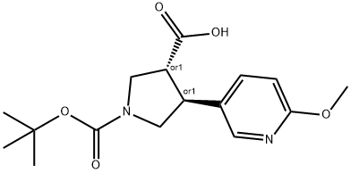 (Tert-Butoxy)Carbonyl (±)-trans-4-(6-methoxy-3-pyridinyl)-pyrrolidine-3-carboxylic acid