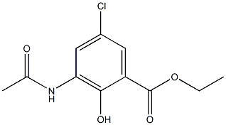 3-乙酰氨基-5-氯-2-羟基苯羧酸乙酯