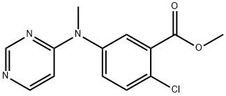 Benzoic acid, 2-chloro-5-(methyl-4-pyrimidinylamino)-, methyl ester