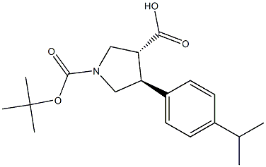 Boc-(+/-)-trans-4-(4-isopropyl-phenyl)-pyrrolidine-3-carboxylic acid