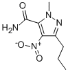 1-methyl-4-nitro-3-propyl-(1h)-pyrazole-5-carboxamide