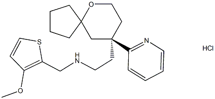 (R)-N-((3-Methoxythiophen-2-yl)methyl)-2-(9-(pyridin-2-yl)-6-oxaspiro[4.5]decan-9-yl)ethanamin