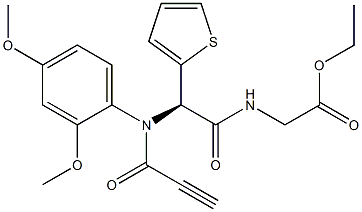 N-(2,4-Dimethoxyphenyl)-N-(1-oxo-2-propyn-1-yl)-2-(2-thienyl)glycyl-glycine ethyl ester