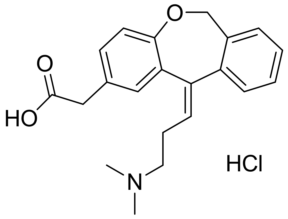 11-((z)-3-(dimethyl-amino)propylidene)-6,11-dihydrodibenz[b,e]oxepin-2-acetic acid