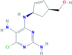 4-(2,5-Diamino-6-chloropyrimidin-4-ylamino)cyclopent-2-enyl]methanol)