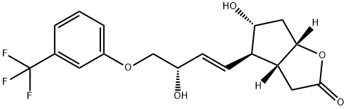 2H-Cyclopenta[b]furan-2-one, hexahydro-5-hydroxy-4-[(1E,3S)-3-hydroxy-4-[3-(trifluoromethyl)phenoxy]-1-buten-1-yl]-, (3aR,4R,5R,6aS)-