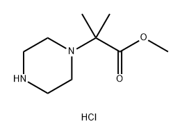 1-Piperazineacetic acid, α,α-dimethyl-, methyl ester, hydrochloride (1:1)