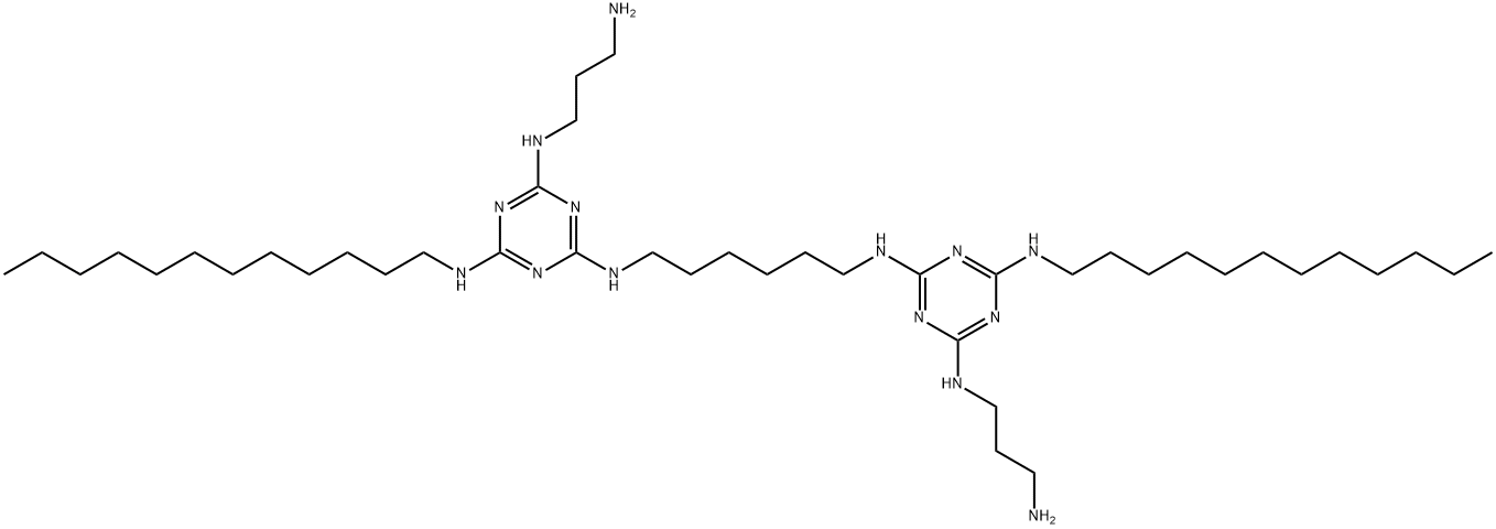 N2,N2'-(己烷-1,6-二酰基)双(N4-(3-氨基丙基)-N6-十二烷基-1,3,5-三嗪-2,4,6-三胺)