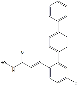 (E)-N-hydroxy-4-methoxy-2-(biphenyl-4-yl)cinnamamide