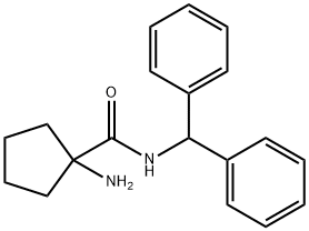 Cyclopentanecarboxamide, 1-amino-N-(diphenylmethyl)-