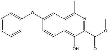 1-甲-4-羟基-7-苯氧基异喹啉-3-甲酸甲酯