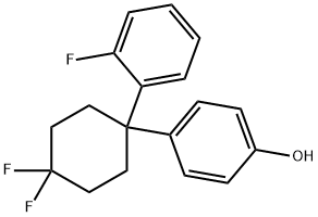 4-[4,4-Difluoro-1-(2-fluorophenyl)cyclohexyl]phenol