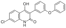 7-Chloro-4-hydroxy-3-(3-phenoxy)phenyl-2(H)-quinolinone