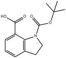 1-(tert-Butoxycarbonyl)indoline-7-carboxylic acid, 2,3-Dihydro-indole-1,7-dicarboxylic acid 1-tert-butyl ester