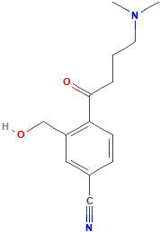 4-[4-(Dimethylamino)-1-oxobutyl]-3-(hydroxymethyl)benzonitrile