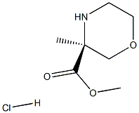 3-Morpholinecarboxylic acid, 3-methyl-,methylester,hydrochloride,(3S)-