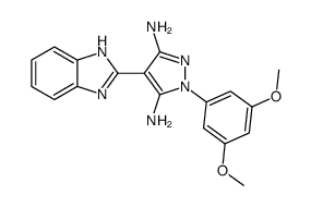 4-(1H-benzo[d]imidazol-2-yl)-1-(3,5-dimethoxyphenyl)-1H-pyrazole-3,5-diamine